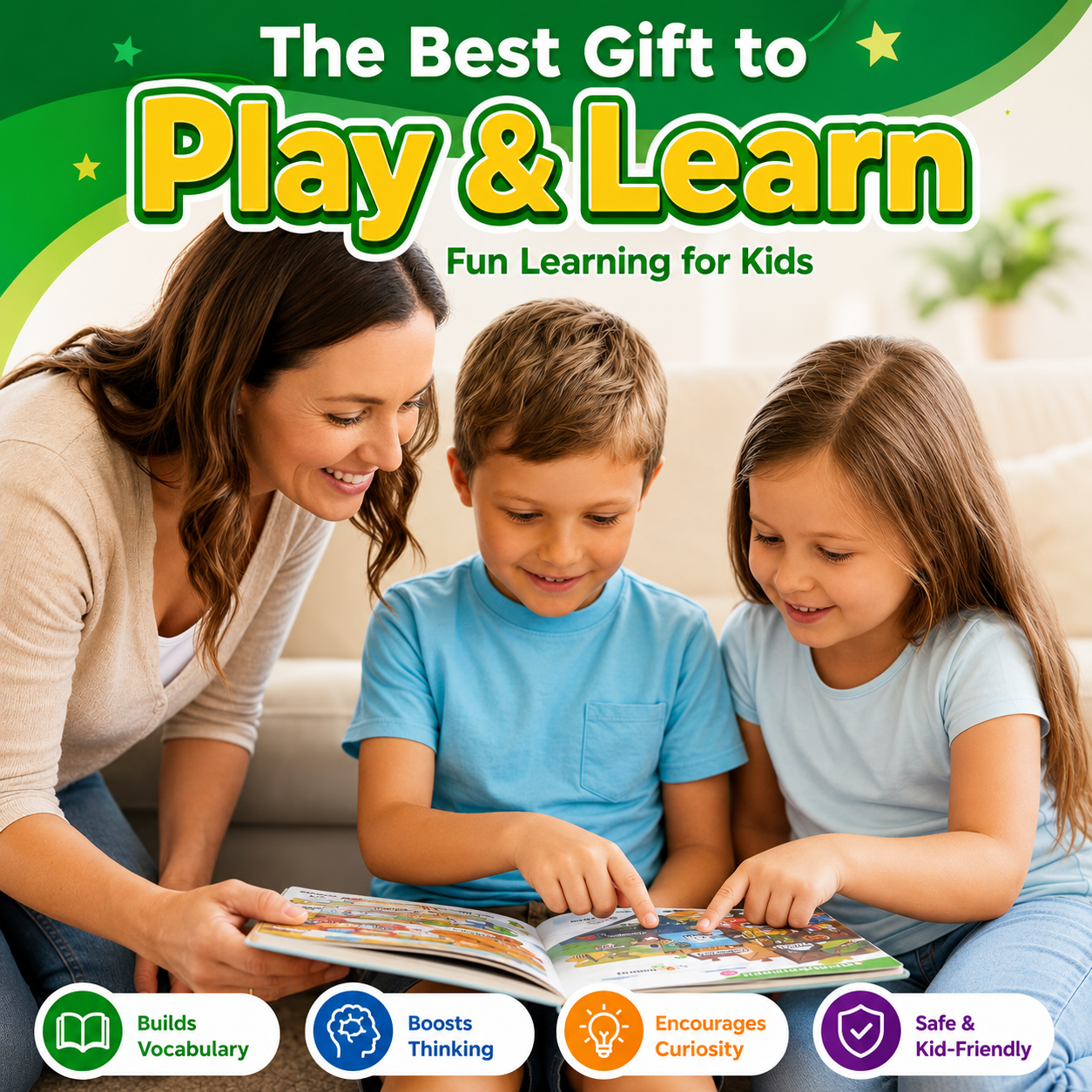 📚 Kids Talking Book – Learn Words by Touch📱